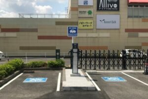 おやまアクション_EV充電器の設置